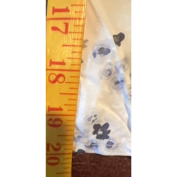 Abercrombie & Fitch Womens Floral V-Neck Peplum Blouse With Tie Cuffs S - Picture 5 of 6